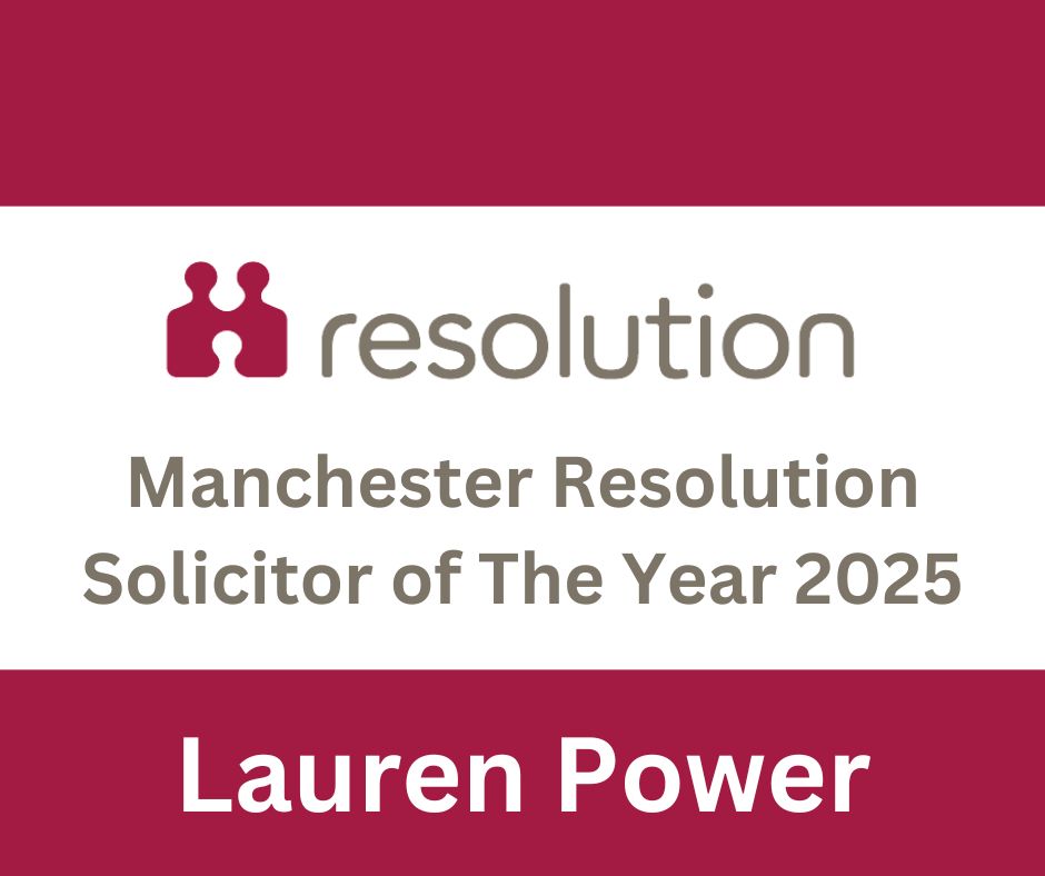 Lauren Power of Rowlinsons Solicitors Honoured as Solicitor of the Year at Manchester Resolution Awards